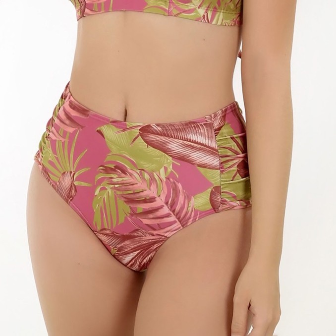 Tanga Hot Pants Recorte Lateral Estampada