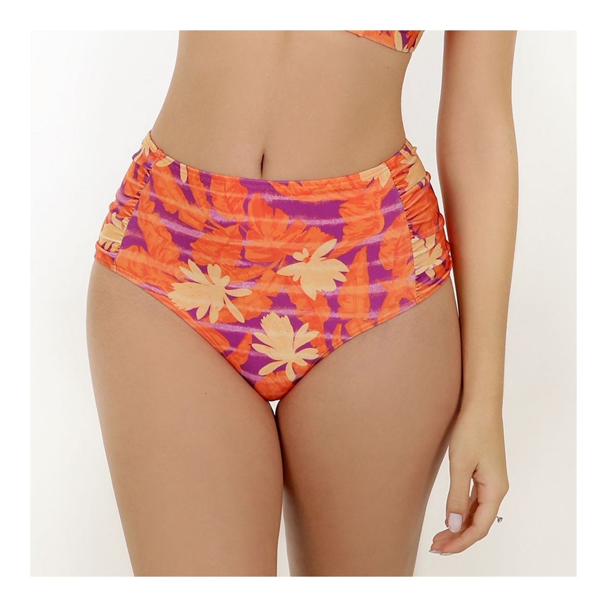 Tanga Hot Pants Recorte Lateral Estampada