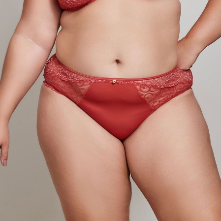 Calcinha Hot Pants com Renda - 9510.Rosa Madras