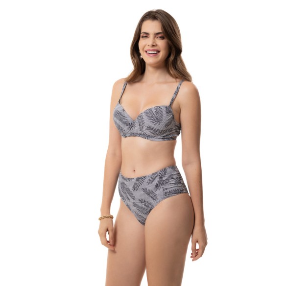 Tanga Hot Pants Recorte Estampada