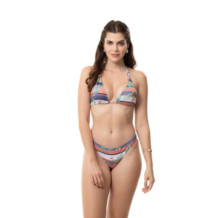 Tanga Básica - 4435.Floral Marinho