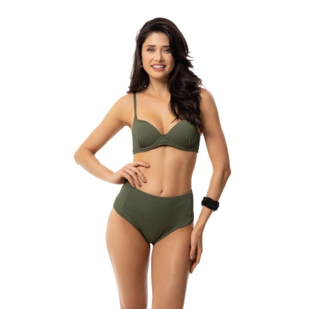 Tanga Textura Hot Pants - 8258.Verde Bonsai