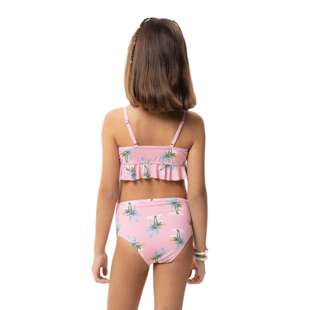 Biquíni Top Babado e Tanga Hot Pants