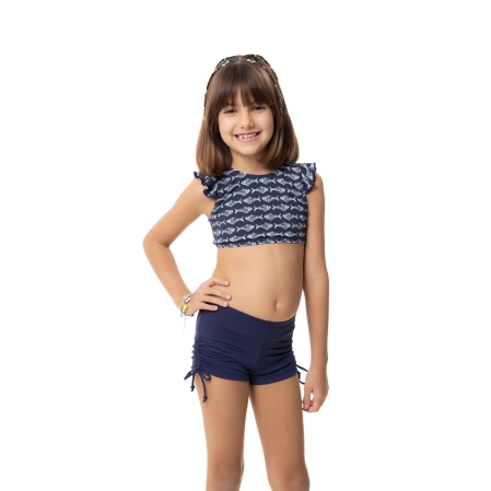 Short Praia Kids - 454.Marinho