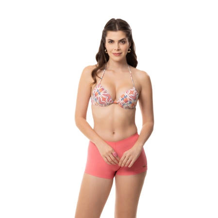 Top Básico Push Up Estampado - 4552.Mix Coral