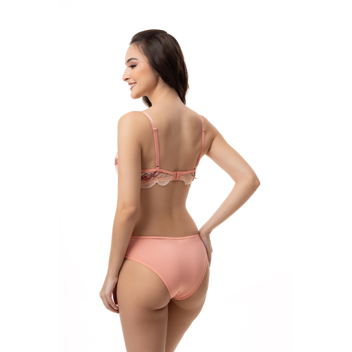 Sutiã Meia Taça com Detalhe Renda
