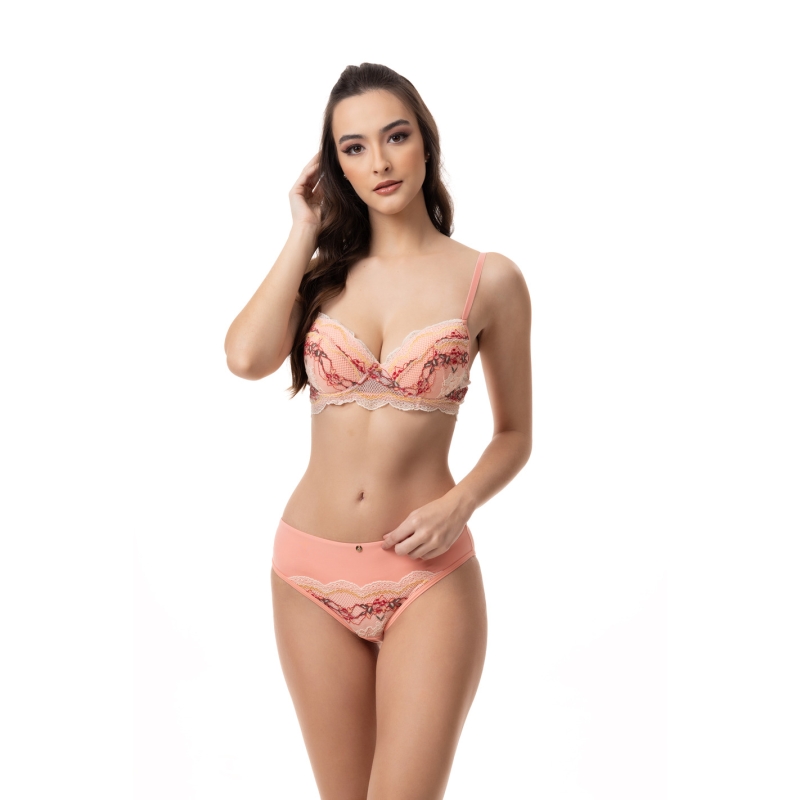 Calcinha Estilo Biquíni com Detalhe Renda