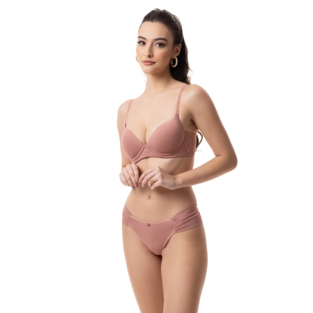 Calcinha Básica Estilo Biquíni - 9517.Rosa Blush