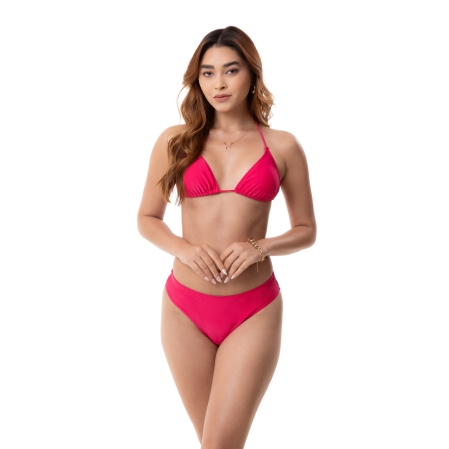 Top Básico Cortininha - 9099- Rosa Pink